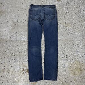 Diesel Tepphar Jeans Men 30x31.5 Blue Dark Wash Slim Carrot Stretch Denim 0601Q